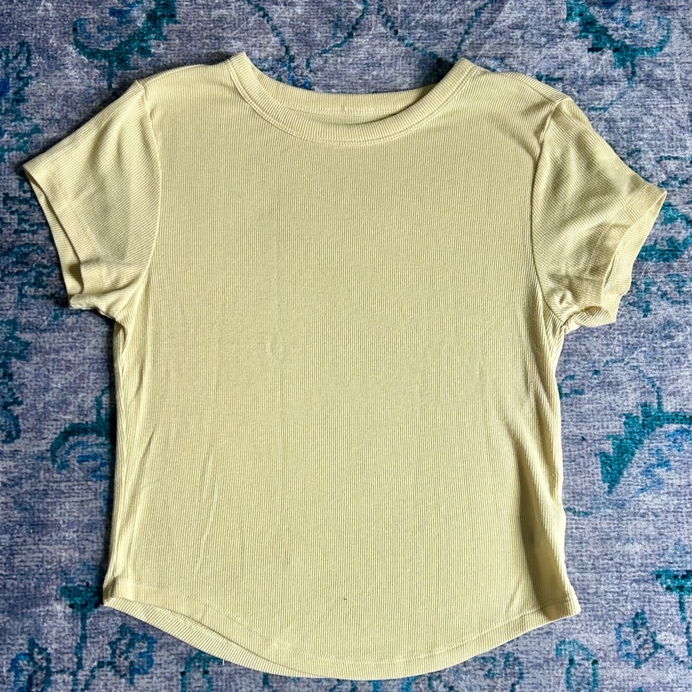 Butter yellow baby tee